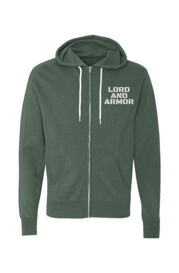 Lord and Armor Mens Lightweight Full-Zip Hoodie