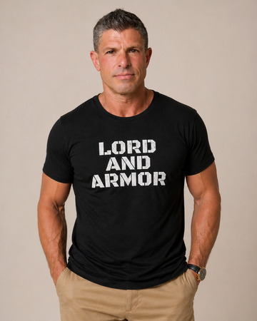 Lord and Armor Mens Black Fitted T-shirt - Lord and Armor Apparel