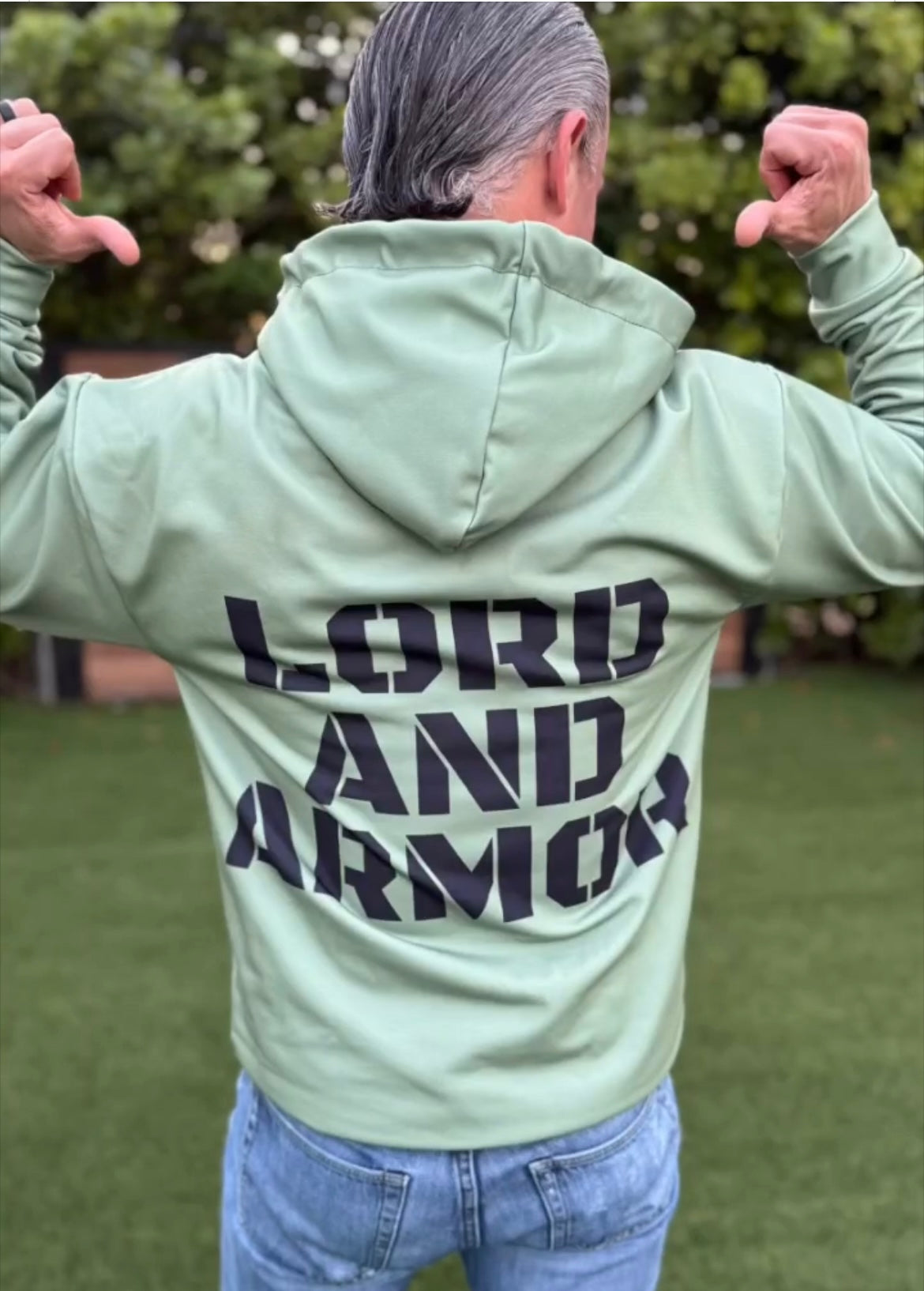 Lord and Armor Mens Camo Green Zip Hoodie - Lord and Armor Apparel