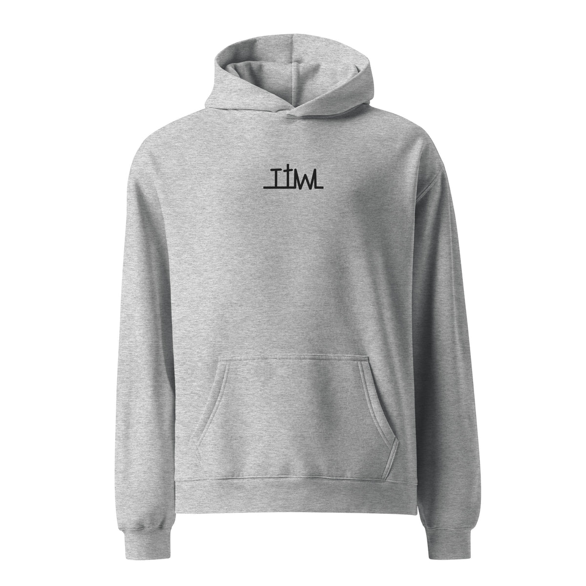 Taking the Wins Relax Hoodie in Heather Grey, front view