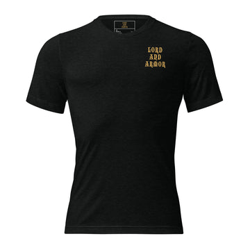 Established 3rd Day Bethlehem tri-blend t-shirt by Lord and Armor solid black front view | Christian faith tee